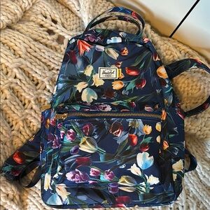 Herschel Supply Company Blue Floral Backpack Limited Edition Brand New!